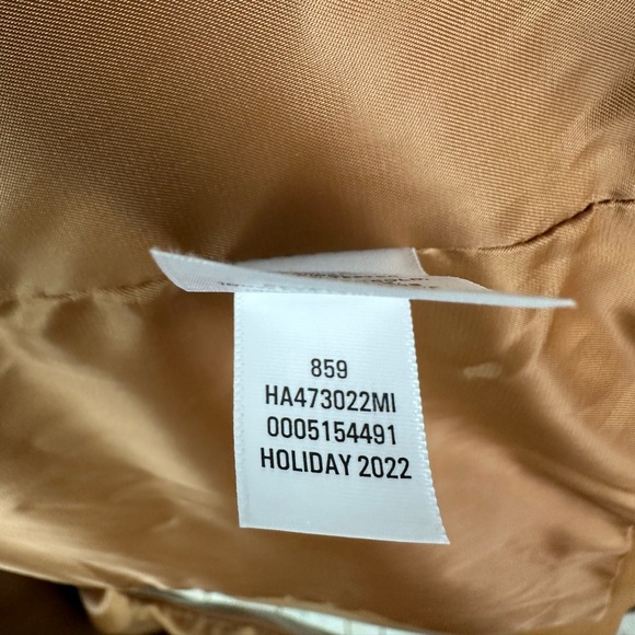 NWT Halogen Faux Leather Car Coat Cognac - Picture 8 of 9